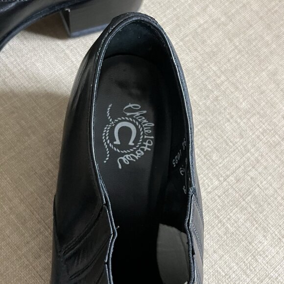 Charlie 1 Horse Black Booties Size 8 (B) Boots Short Leather Western Cowboy - Picture 15 of 16